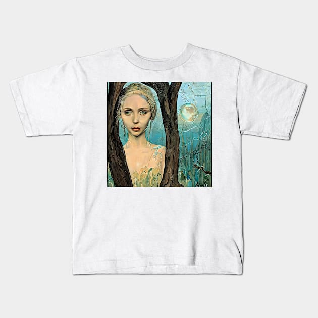 Moonchild Kids T-Shirt by bogfl